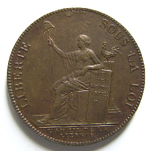 Monneron de 2sols a la liberte de 1792